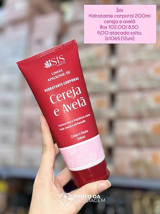 Hidratante corporal 200 ml cereja e avelã isis