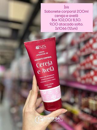 Sabonete corporal 200ml cereja e avelã isis