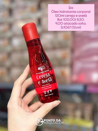 Óleo hidratante corporal 120 ml cereja e avelã isis