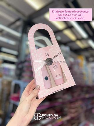 kit de perfume e hidratante