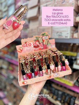Lip gloss morango melana