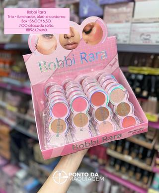 Trio-iluminado blush e contorno Bobbi rara
