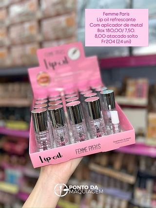 Lip oil refrescante com aplicador de metal femme Paris