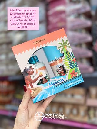Kit miss rose moana hidratante 120ml body splash 120ml