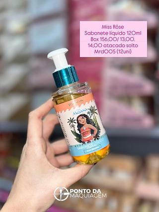 Miss rose sabonete líquido corporal 120ml moana